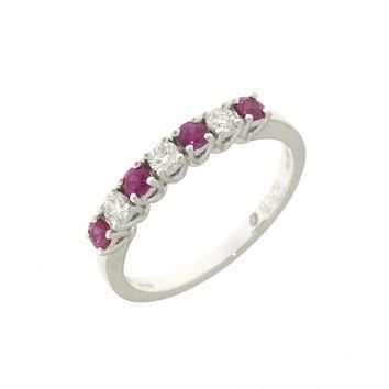 Anello riviera rubini e diamanti – MIRCO VISCONTI