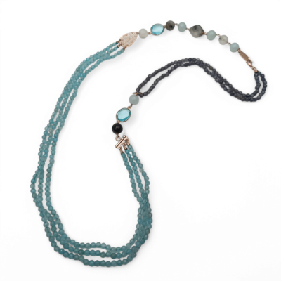 Collana giada celeste - MARAKO'
