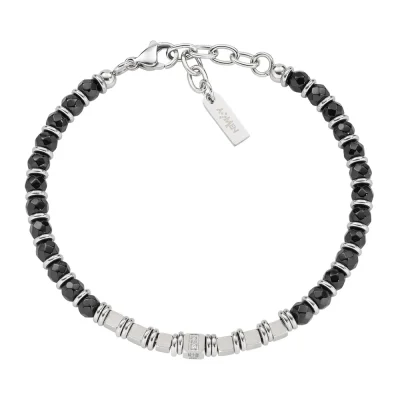 Bracciale Acciaio Onice - AMEN