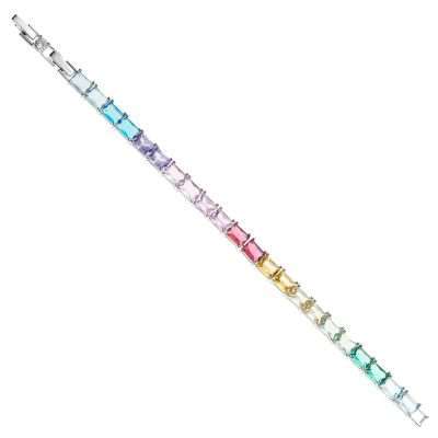 Bracciale con zirconi arcobaleno - OTTAVIANI