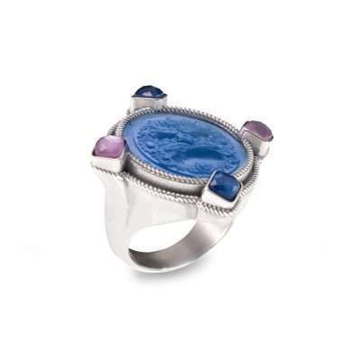 Anello con Paste Vitree e Perle – GERARDO SACCO