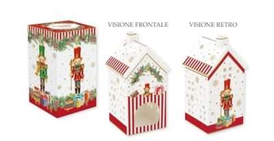 Casetta portacandele in porcellana Christmas Teddy – EASY LIFE
